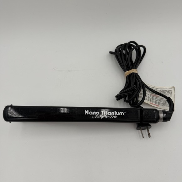 BaByliss PRO Other - BABYLISS PRO Nano Titanium Thin Black 1" Hair Straightener Flat Iron 450F
